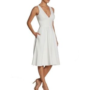 Dress the Population Catalina Crepe V-Neck Sleeveless A-Line